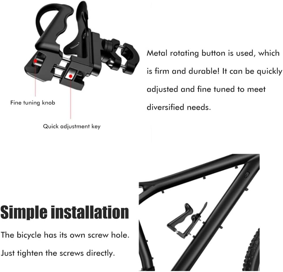Bike Cup Holder, Motorcycle Water Bottle Holder 360° Rotation Adjust Handlebar Water Bottle Cages, Upgraded Expandable Design Drink Holder for , Motorcycle, ATV, Stroller,
