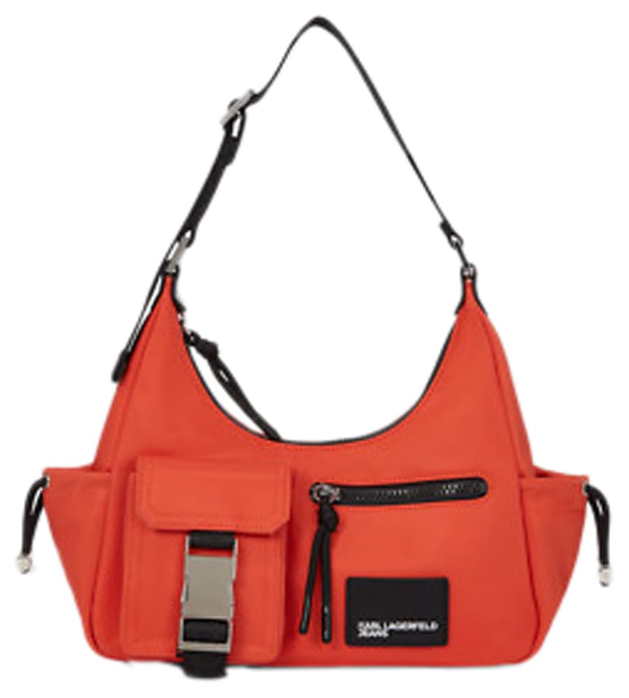 KARL LAGERFELD JEANS Women Utility Nylon Shoulder Bag Poinciana One size