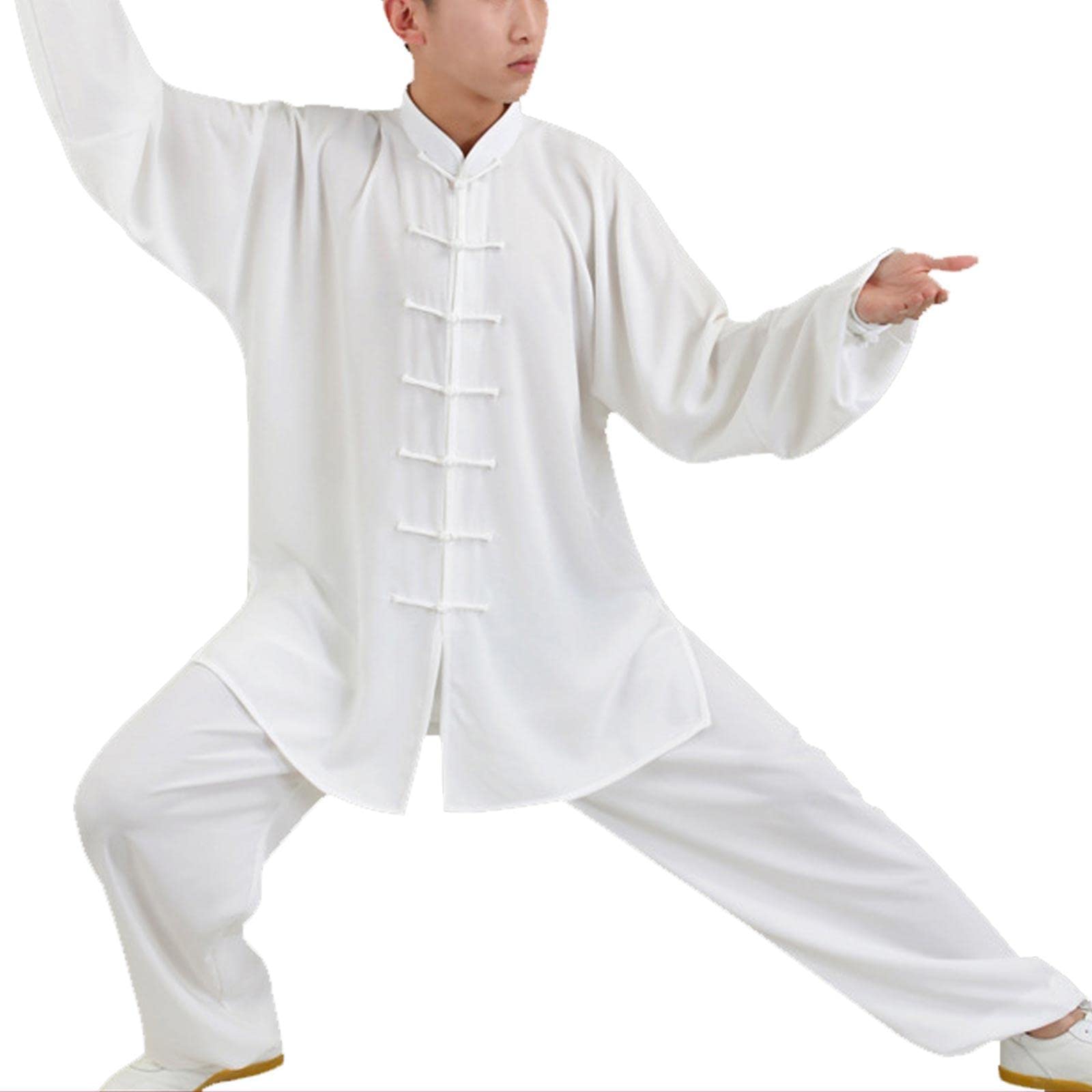 Chińskie tradycyjne mężczyźni kobiety kung fu chun chun mundurek taekwondo ubrania treningowe tai chi odzież mężczyźni kobiety sztuki walki odzież, biały-XS