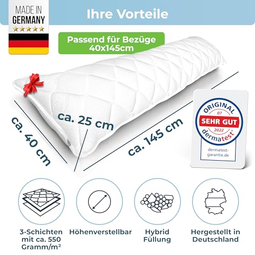 Rosenkern Seitenschläferkissen - [Made in Germany]