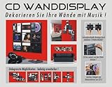Komplettes CD-Displaysystem zur bildhaften Wandpräsentation Ihrer Lieblings CD-Sammlung