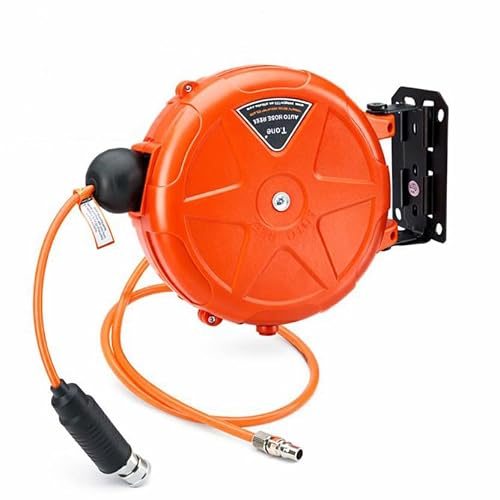 8mm Automatic Retractable Air Hose Reel Tube Holder Wall Mount Roller for Car Cashers, Pneumatic Wrenches, Machine Tool Maintenance, and Pneumatic Equipment