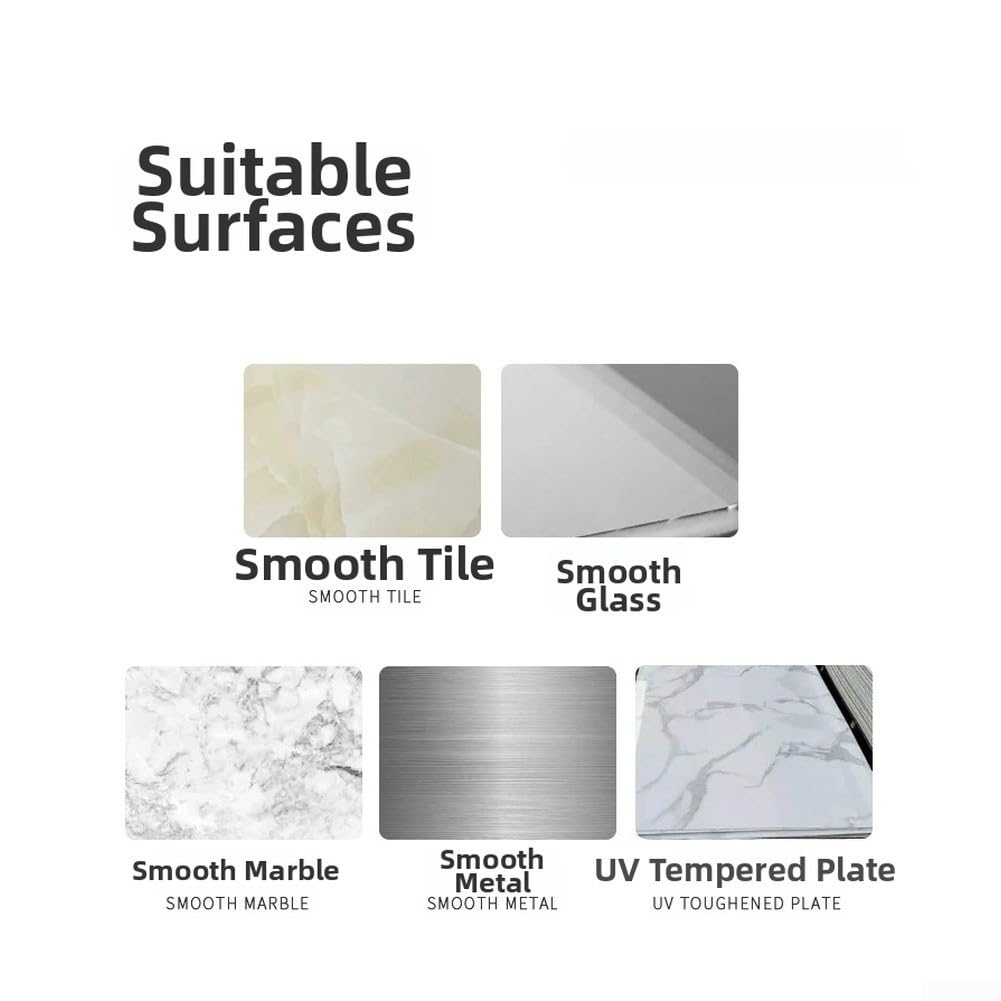 Barrera de Agua para ducha Silicona Ventosa Sin Flexible 80cm Cinta Impermeable Baño Antifugas Suelo Seco Baño(80cm)