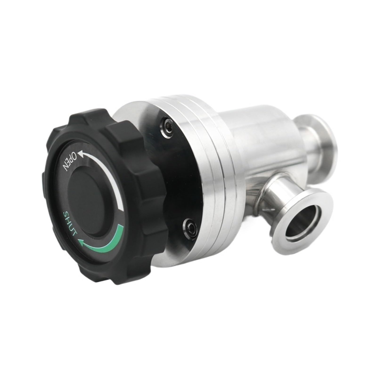 Vanne à déflecteur manuelle de type L acier inoxydable 304 KF40 pour vide
