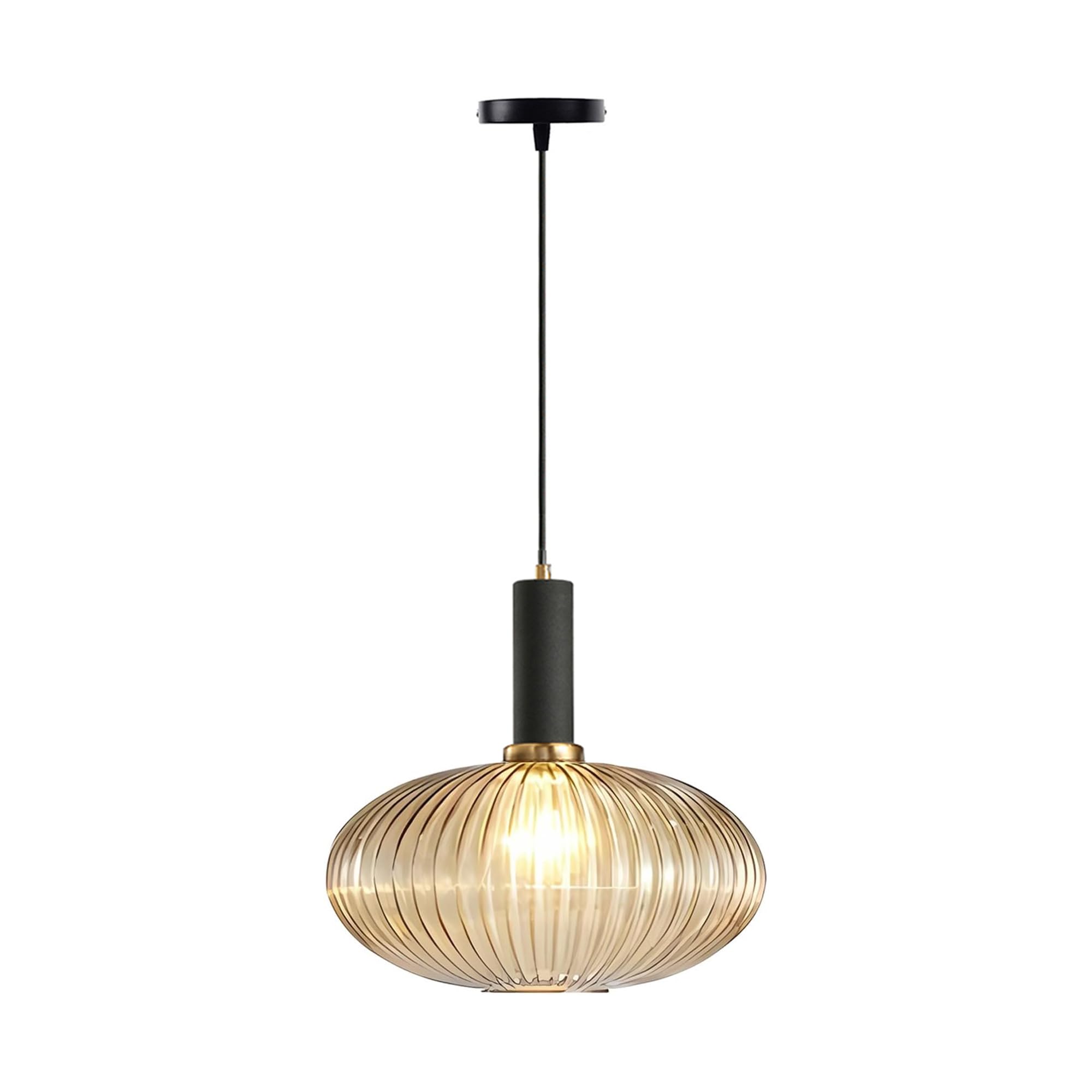 Lampadario A Sospensione EKSED In Vetro Verde 30cm – Lampada Vintage Regolabile Con Attacco E27 - 4