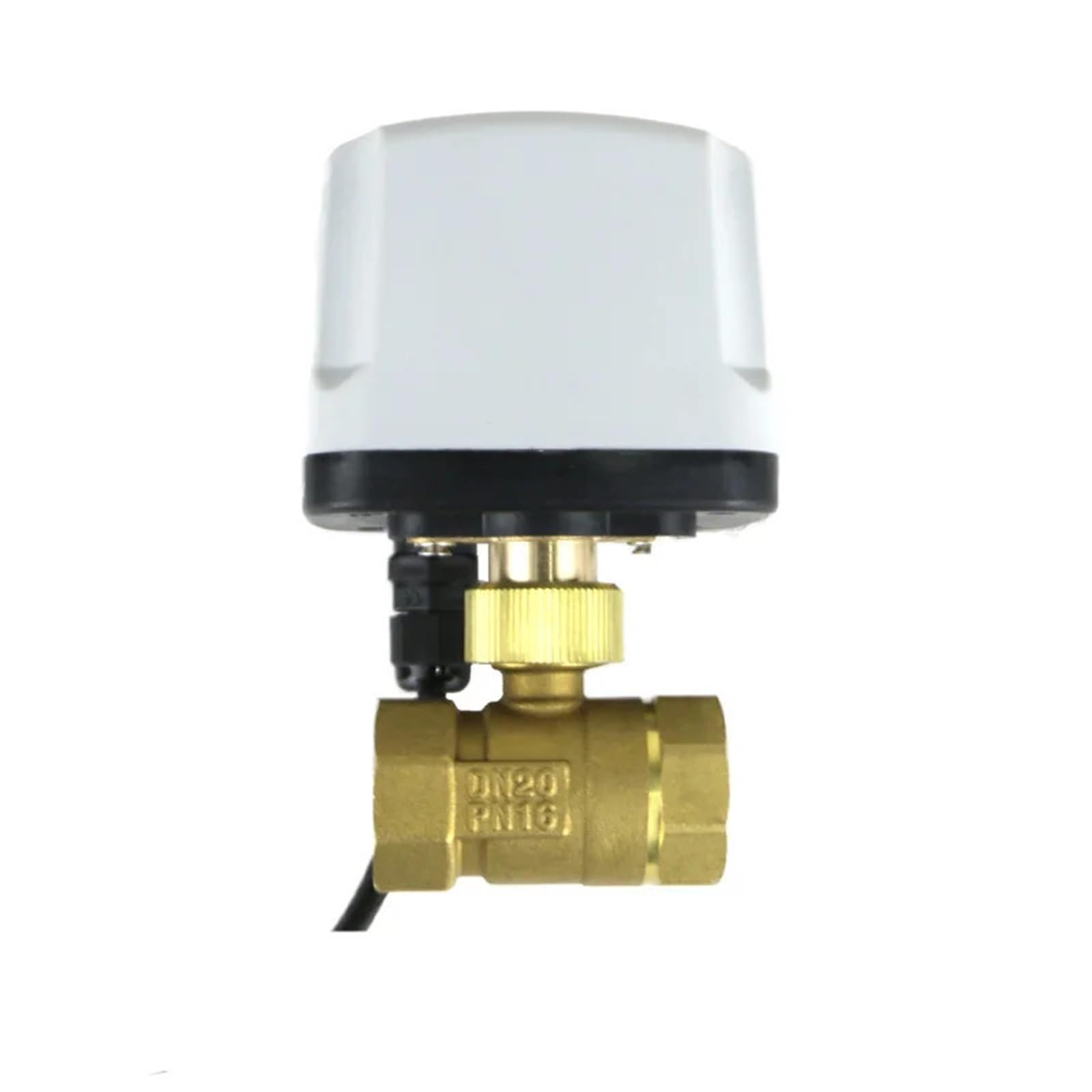 Válvula de bola motorizada de 24V DC con 3 cables y 2 controles para fluidos