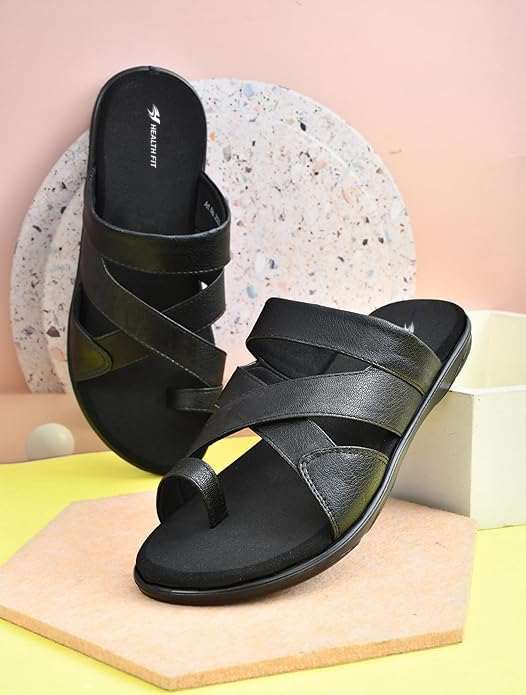 Image of HEALTH FIT Extra Soft Diabetic & Orthopedic Slippers /Doctor Chappal & Foortwear-Men