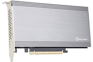 Dual M.2 M-key NVMe SSDs to PCIe 3.0 x16 Bifurcation Riser Card...