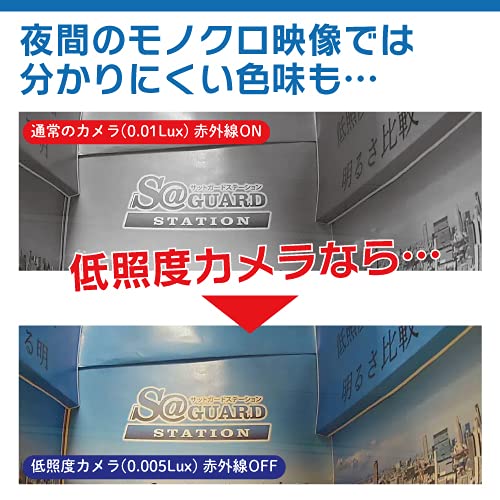500万画素 スターライト ネットワーク 防犯カメラ 1台 HDD 2TB付き 4ch レコーダーセット 商品画像7