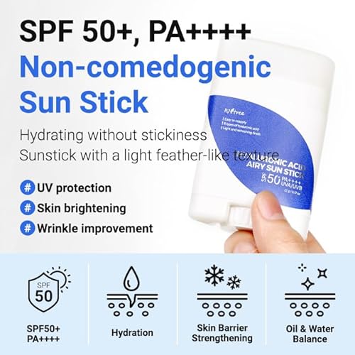 ISNTREE Hyaluronic Acid Airy Sun Stick - Sonnencreme ideal für unterwegs - Sunscreen SPF/LSF 50+