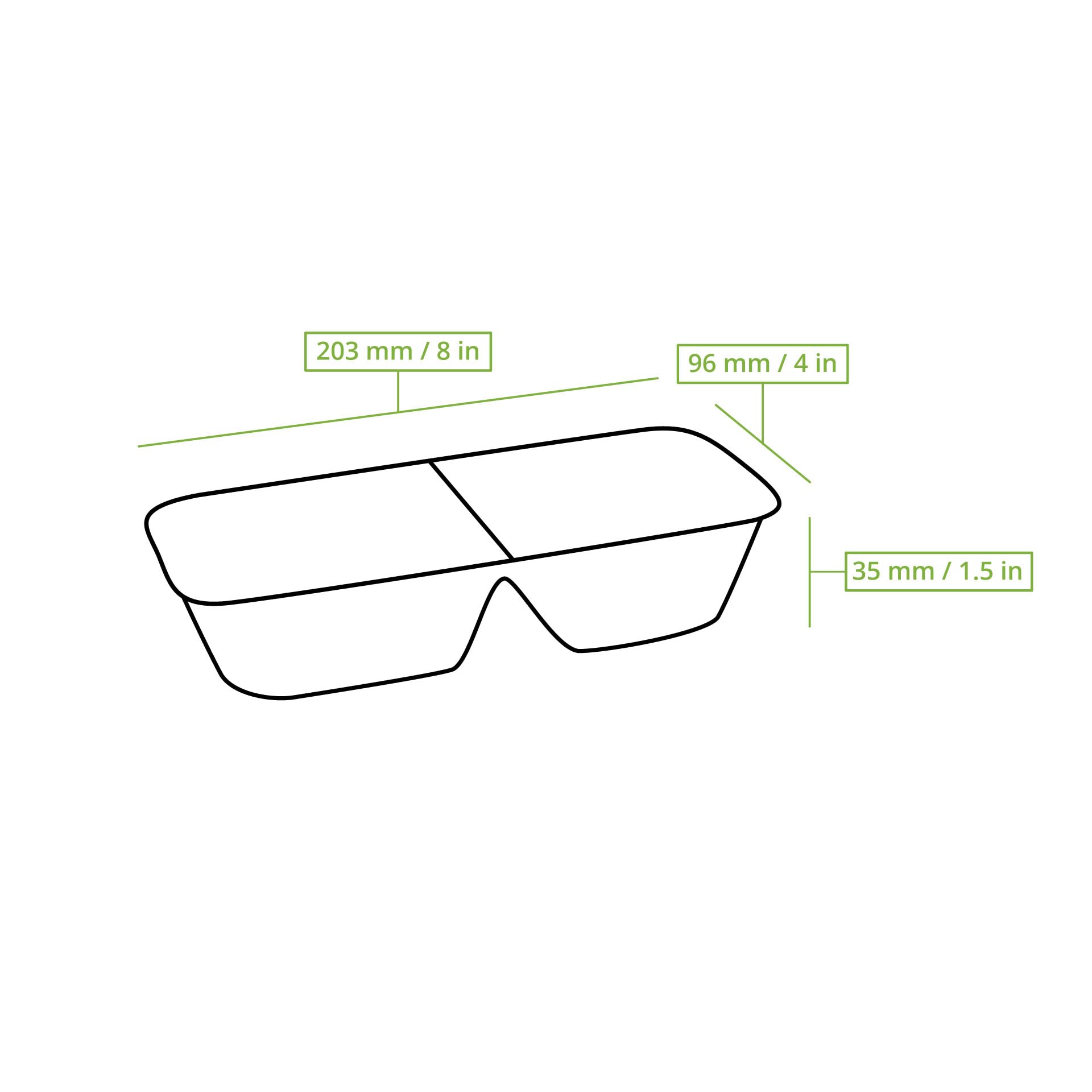 BIOZOYG Barquetas para Patatas Fritas de Caña de Azúcar 800 Unidades 2 Compartimentos 9,5 x 20 x 3,5 cm - Cuencos Desechables Compostables Cestas Ecológicas Biodegradables - Bagazo Chips Salsas