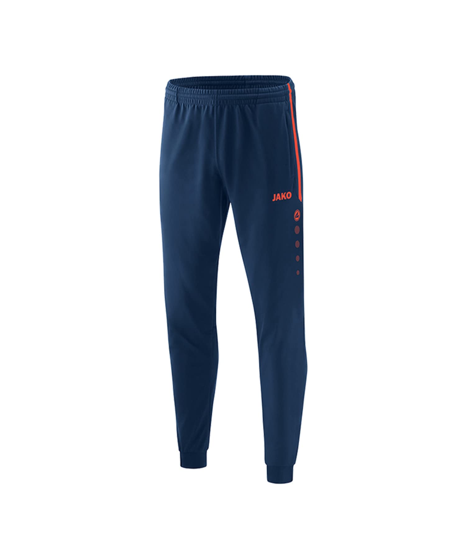 JAKO Unisex_Adult Competition 2.0 Polyester Trousers, Navy/Flame, S