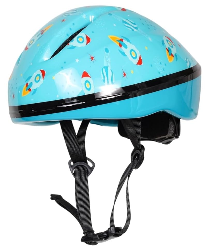 Image of Airavat Mini Rider Kids Cycling & Skating Helmet, Aerodynamic Shape, Size Adjustable with Quick Release Buckle (Cyan, Extra Small (44-48 cm))