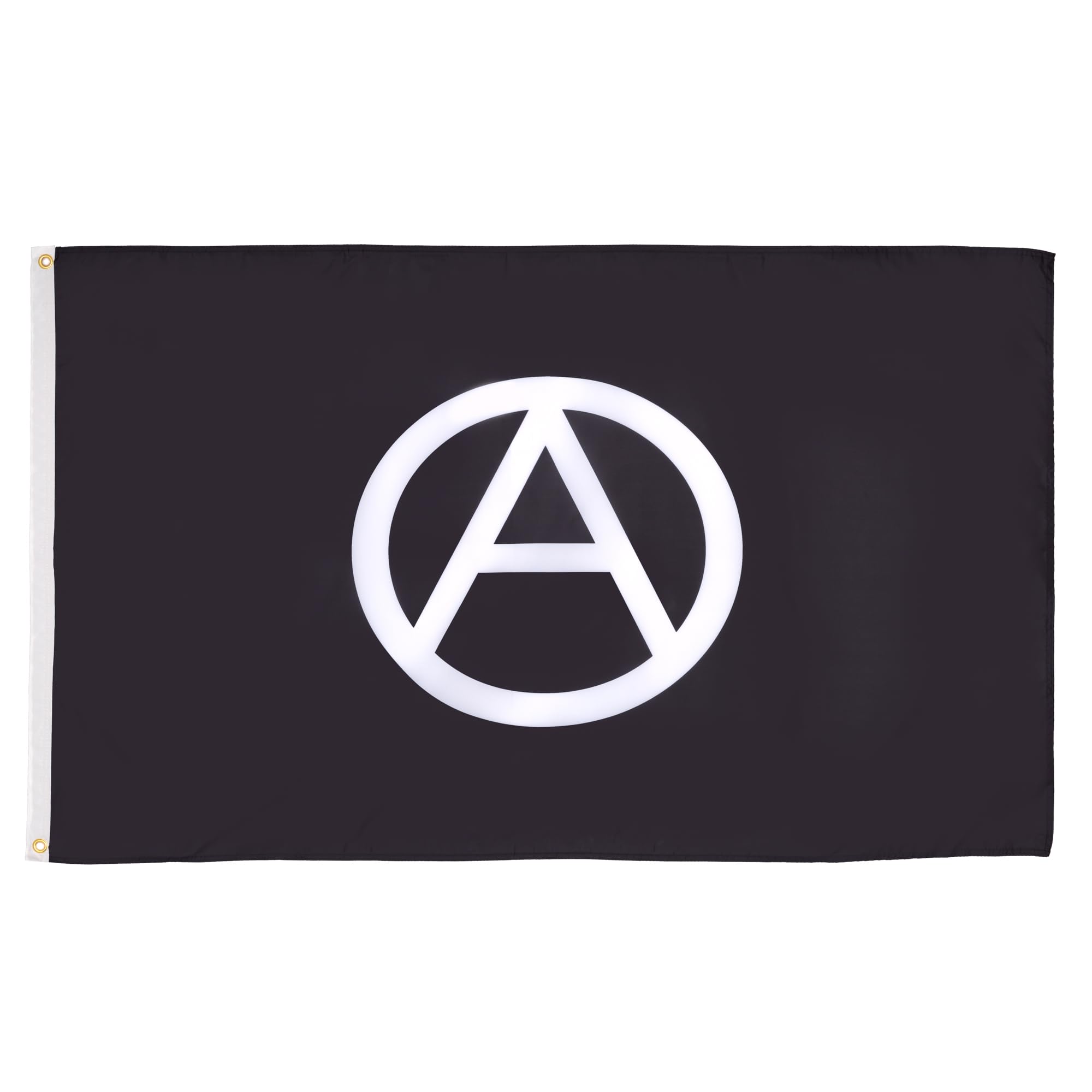 Drapeau Anarchie 150x90 cm en Polyester avec Oeillets Métalliques