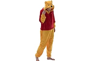 Snug Fit Animal Onesie for Women: The Perfect Costume for Pooh Fans!