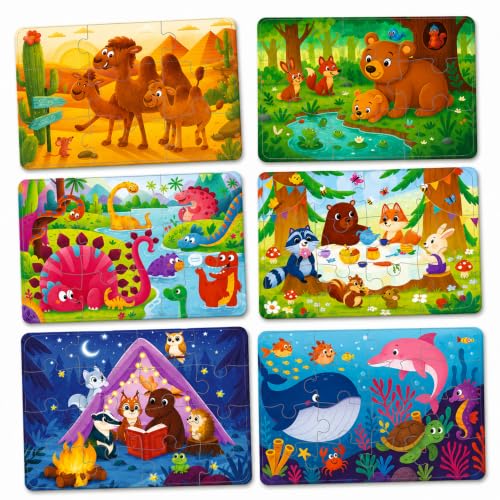 Image of Webby Animal Worlds Level Up Jigsaw Puzzles for Kids