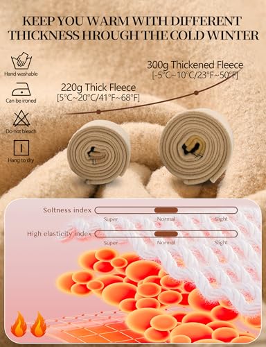 Buauty Fleece Lined Tights Sheer for Women-Fake Translucent Thermal Leggings High Waist Thick Warm Pantyhose for Winter4