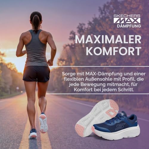 Skechers Damen Max Cushioning Endeavour Canova Turnschuhe, Navy Synthetic Pink Trim, 39.5 EU – Ansicht 2