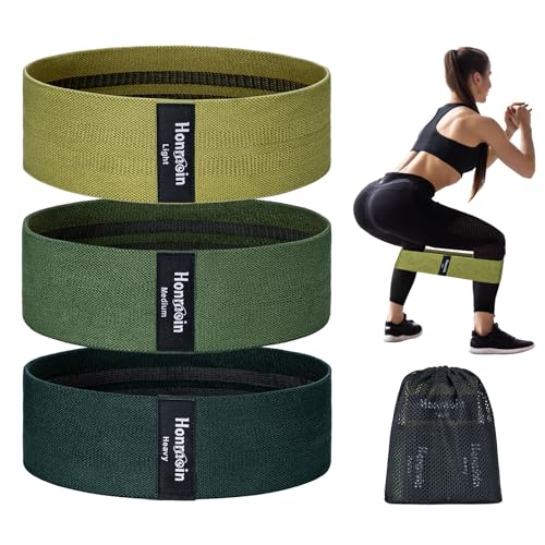 Honmein Resistance Bands for Working Out, 3 Levels Exercise Bands Workout Bands Set for Women Men...