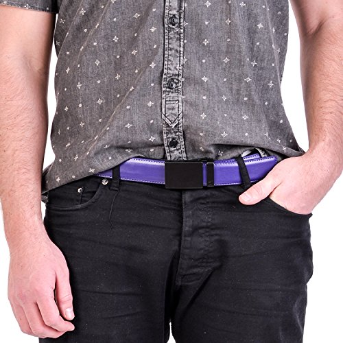 Image of Mission Belt Men's Leather Ratchet Belt, 40mm Metal Collection
