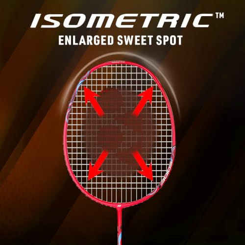 Image of Yonex Graphite Strung Badminton Racquet Astrox Lite 45i (G4, 77 Grams, 30 lbs Tension, Scarlet)