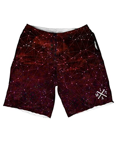 INTO THE AM Zodiac-Red Men's Premium All Over Print Athletic Shorts (36)