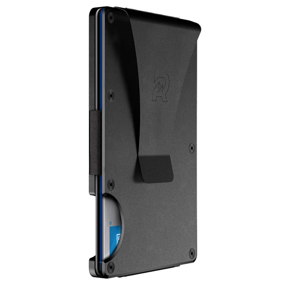 The Ridge Slim Minimalist Front Pocket RFID Blocking Metal Wallets for Men with Money Clip