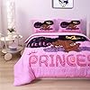 GRAT TIOC Cute Black Girl Comforter Set Twin,Black Girl Magic Bedding Set,African American Comforter Set,Afro Melanin Bed Set Princess Bedroom Decor #3
