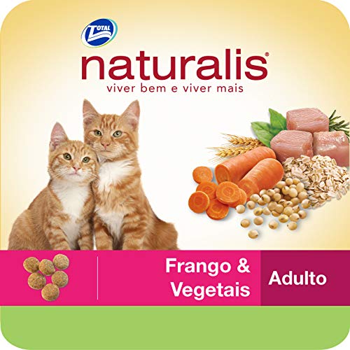 Gatos Frango e Vegetais, Adultos Naturalis Raça Adulto, Sabor Frango 10kg