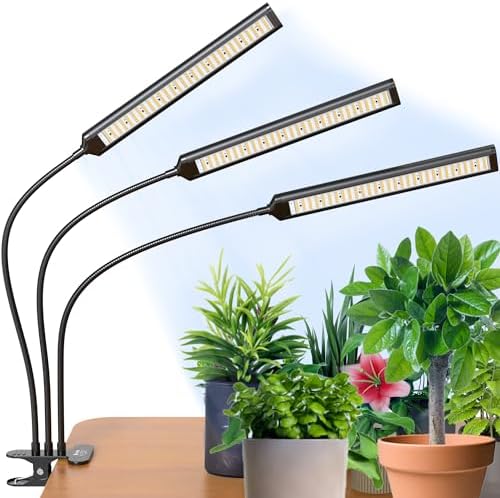 （12:30時点） 【公式】BRIM(ブリム) FLORA 植物育成ライト LED 【国内ブランド】調光 タイマー クリップ式 フルスペクトル 26W 4000K-4500K (3ヘッド, BK 白色系)