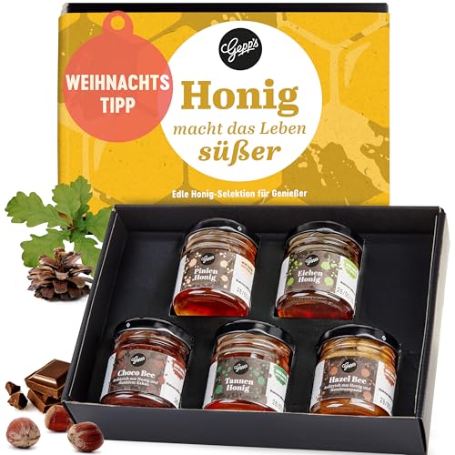 Gepp's Feinkost Mini Honig Set I 5 Sorten Gourmet Honig aus Griechenland I...