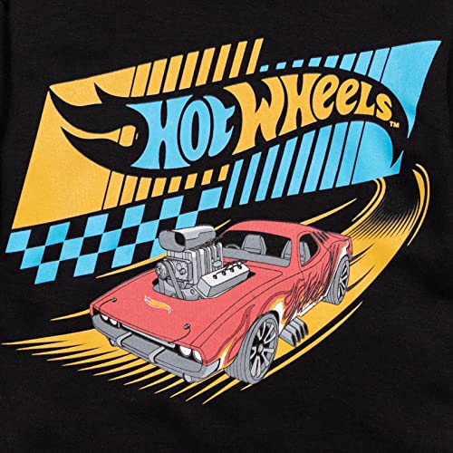Sweat à capuche Hot Wheels garçon 6 ans pull noir facile à enfiler sans zip - 3
