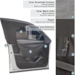 4PCS Upgrade Car Window Shades with Zipper,[Summer Car Essentials] Car Window Shade for Baby/Adult,Sun + Light Blocking Car Side Window Sun Shade for Privacy Protection (Front+Rear Window/4PCS)