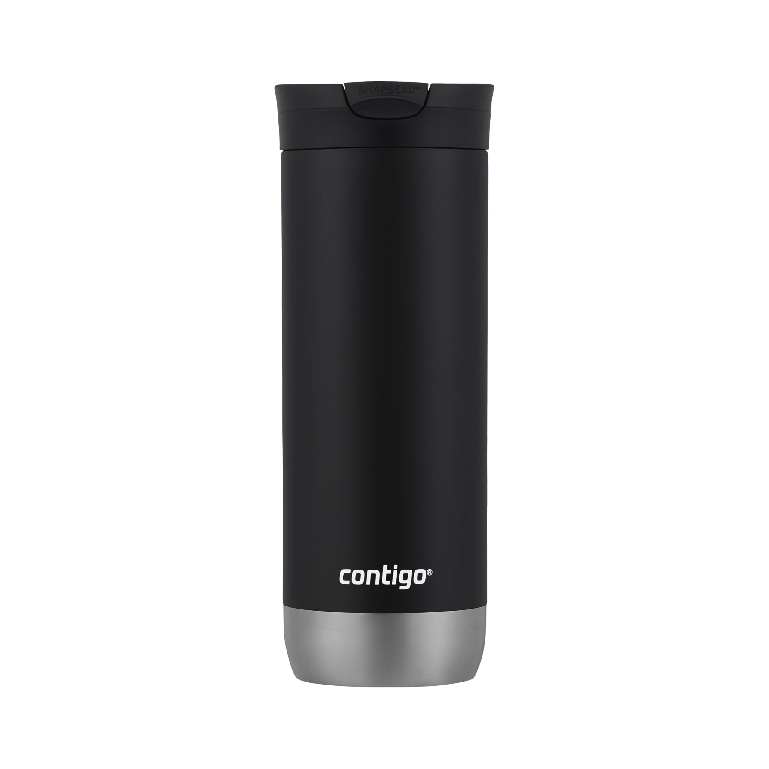 Contigo Snap Seal Insulated Travel Mug, 16 oz, Licorice