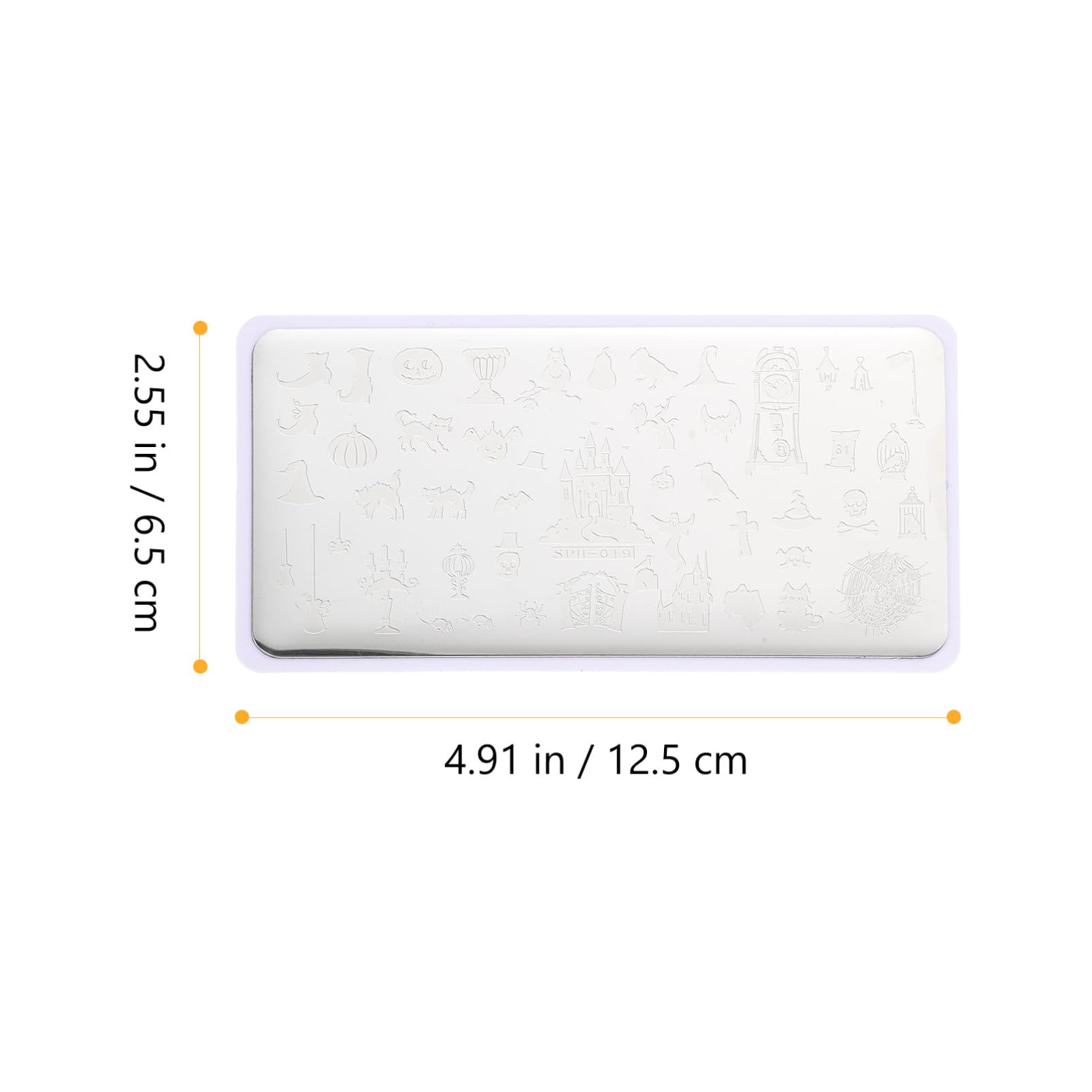Healvian 8fogli Piastra Per Stamping Unghie Halloween Inossidabile Con Motivi Festivi Per Nail Art Kit Manicure Per Amanti Della Bellezza Durante Le Feste Di Halloween