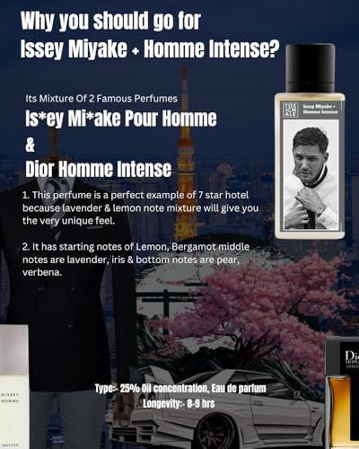 Image of TOXICMALE Is*ey Miyake + Homme Intense | Perfect Long lasting Men's perfume for Office | perfumes for men | Gift for him | TMA32 | 50 ml perfume | TM Perfume House