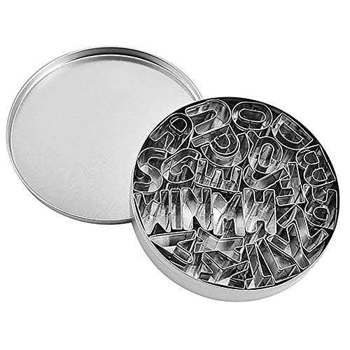 Small Alphabet Cookie Cutters(A - Z), Ofone 26 Pcs Stainless Steel Letter Biscuit Cutter Set Mini Fondant Molds For Pastry Baking Donuts Cake Fruits #TOP7