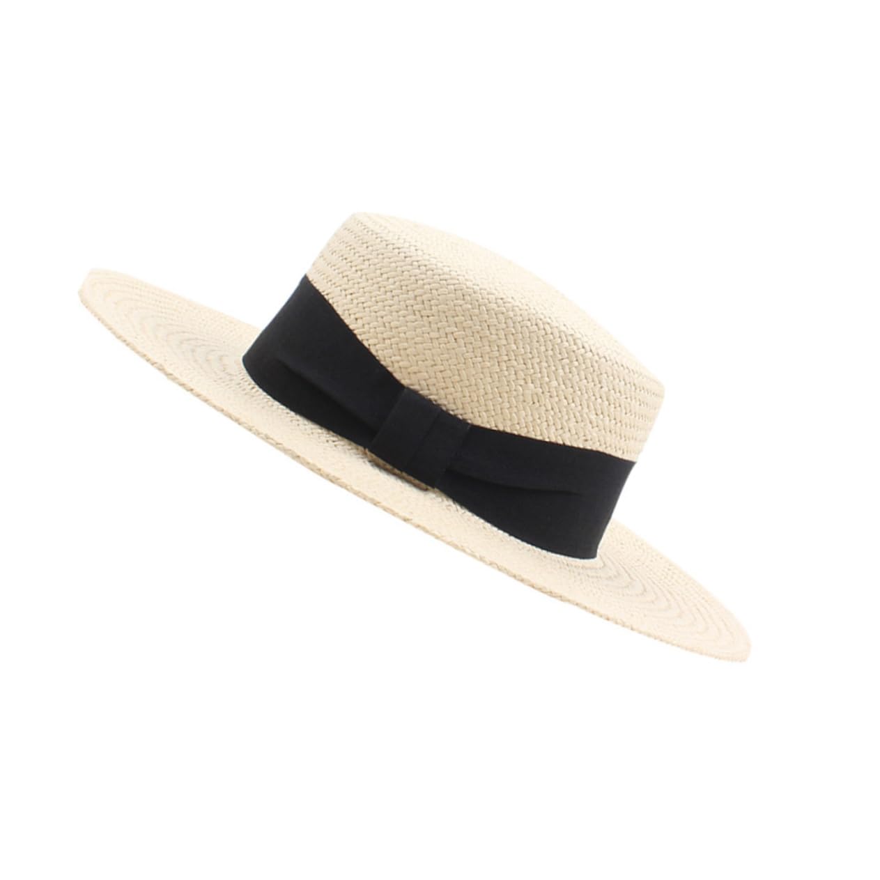 GALPADA Cappello Da Spiaggia in Paglia 2 Pezzi A Larga Protezione Upf 50 Uv Elegante Per Le Vacanze Da Indossare Tutti I Giorni