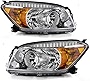 ACANII - For Chrome 2006 2007 2008 Toyota RAV4 Headlights Headlamps Replacement 06-08 Driver & Passenger Side