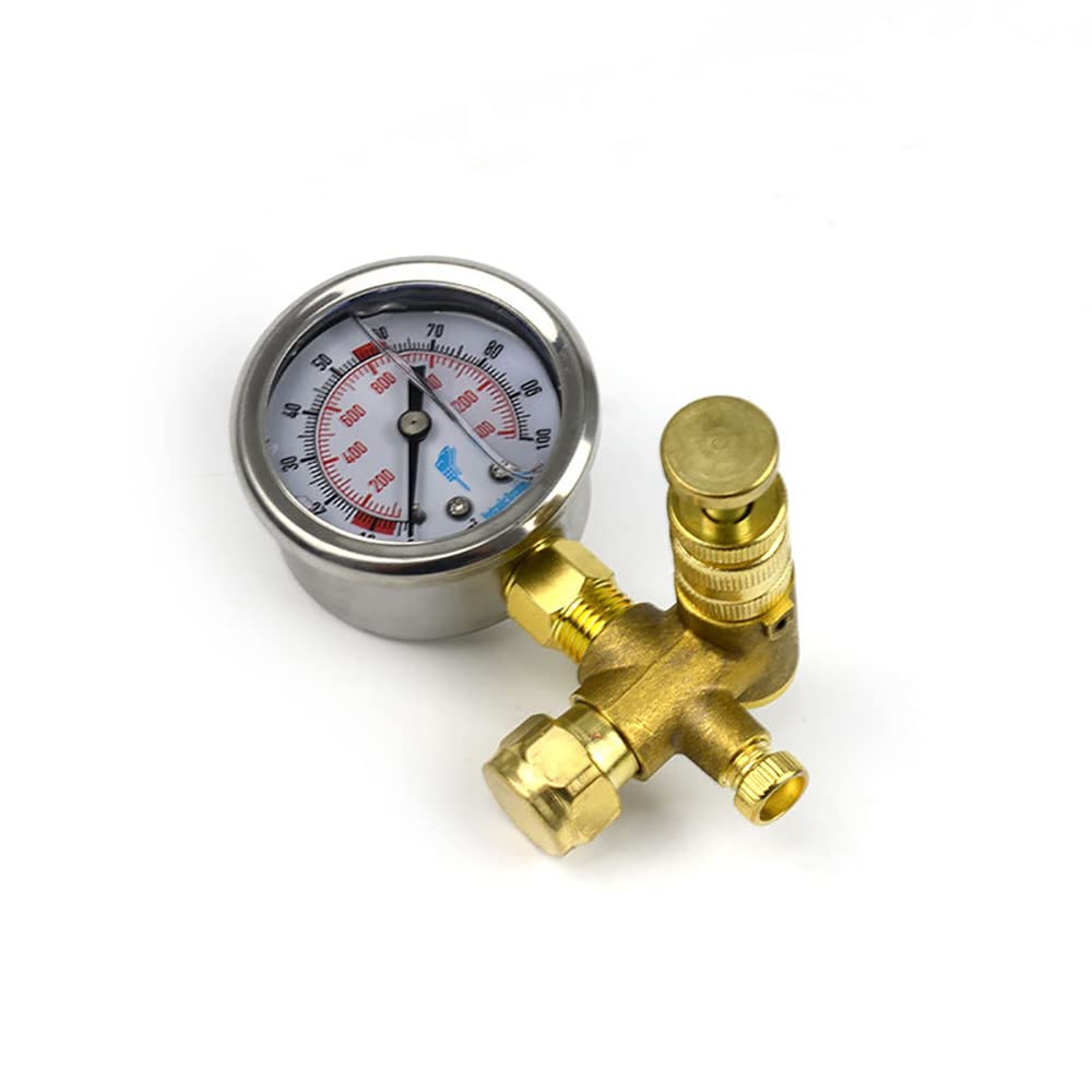 Kit manometri, Accessori per la misurazione del Martello demolitore Idraulico con Caricamento di Gas azoto, Strumento di Prova per manometro da 6 MPa