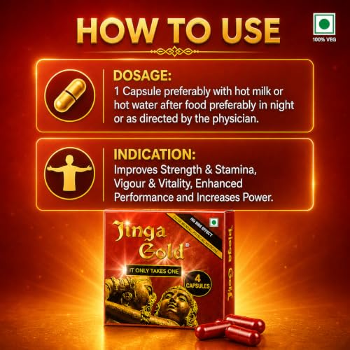 Image of Premium Siddha Capsules for Men| Supports Men's Sexual Wellness, Stamina, Power, Vitality & Confidence | Men's Wellness Capsules |Natural Herbal Formula|4 Capsule (Pack of 2)