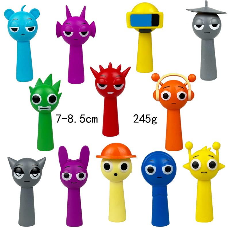 Sprunki: Set Di 12 Figure Da Gioco, Personaggi Horror 2025 In PVC, Mini Statue Da Collezione, Regalo Perfetto Per Fan Del Gioco