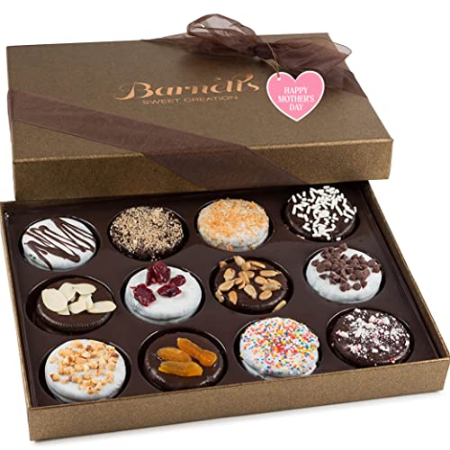 Barnetts Mothers Day Gift Basket, 12 Chocolate Covered Cooki...
