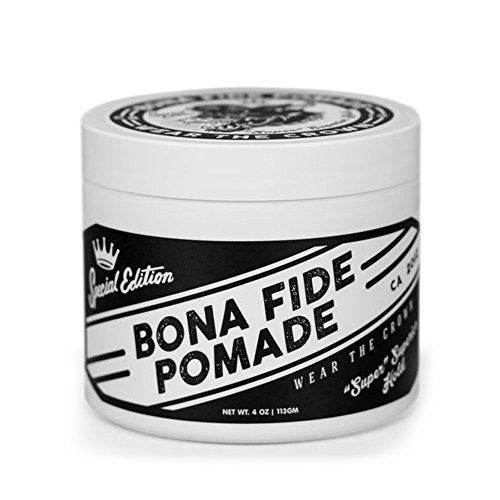 Bona Fide Super Superior Hold Special Edition - Pomada de gel a base de agua, muy resistente, fragancia masculina, madera de sándalo de vainilla, 113 g