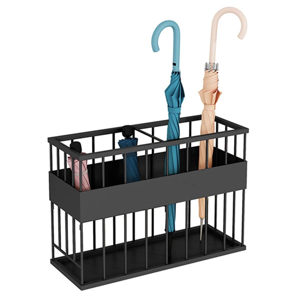 WQPMNYG Rectangular Umbrella Stand with Drip Tray - Stylish Entrywayfor Hallway Foyer & Home Office Decoration Space-SavingModern Design