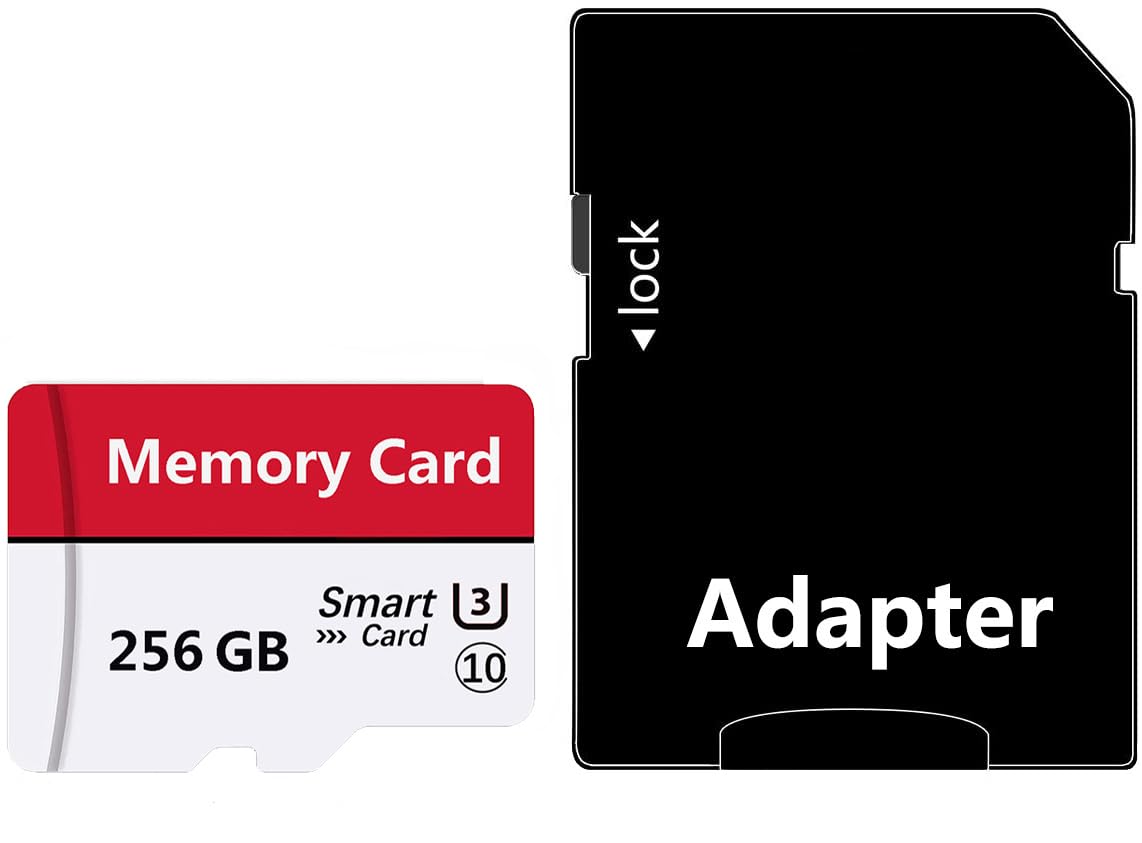 Tarjeta de memoria Mini TF de 256 GB, tarjeta inteligente de ultra alta velocidad para teléfonos Android, cámara de acción, tabletas, almacenamiento ampliado