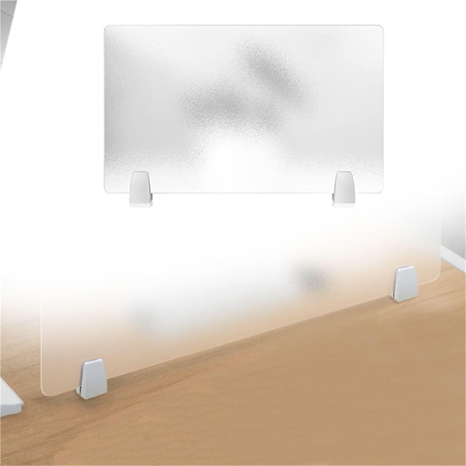GBRJUYF Semi-Transparent Desk Divider Panel - Frosted for Office, Hospital, Conference Room, Home Use (1 pc, 90CM x 30CM) - Enhance Workspace Privacy