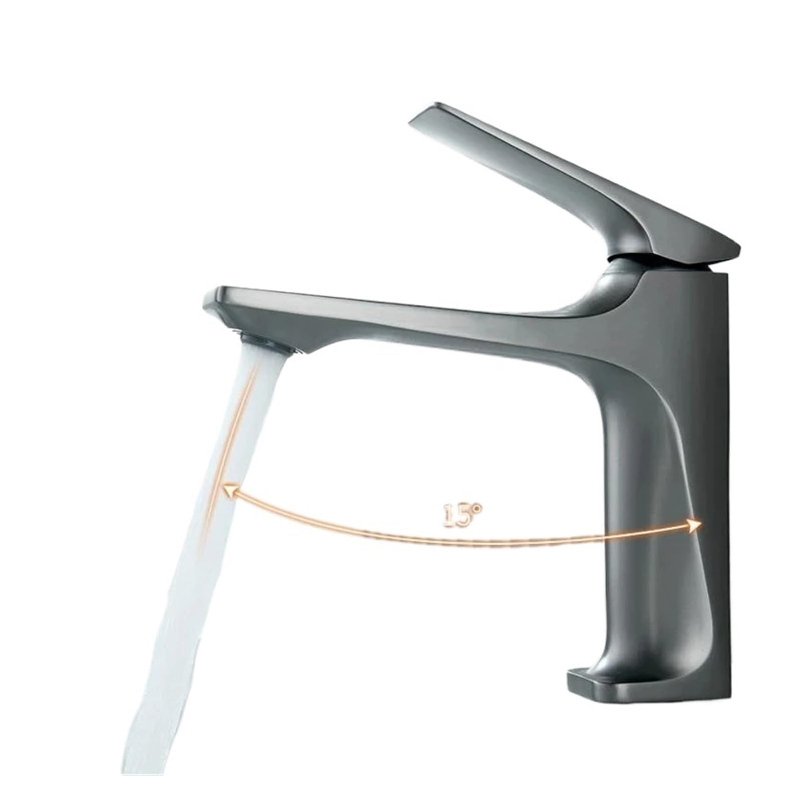 Faucet，Brass Core Modern Bathroom Sink Faucet Single