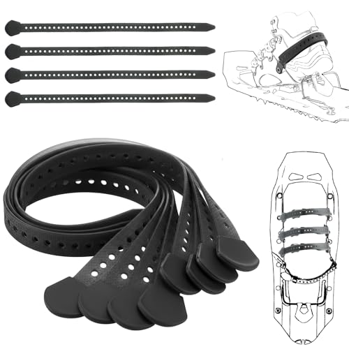 Best Snowshoes for Snowboard Boots: Top Picks & Reviews 15 4 Pcs 18' Classic Snowshoe Strap Kit Black Skiing Boot Wraps Ties Adjustable Snowshoes Replacement Straps for Skiing