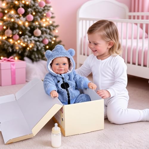 Muñeco bebé reborn realista 18 pulgadas miniatura 6